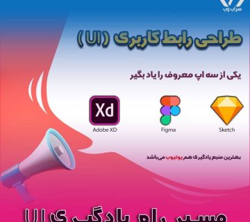 برای یادگیری از 3 اپلیکیشن معروف زیر میتونید یادگیری را شروع کنید و منبع معتبر برای یادگیری، یوتیوب می باشد. 1- اپلیکیشن تحت ویندوز Adobe XD 2- اپلیکیشن تحت وب و ویندوز Figma  3- اپلیکیشن تحت وب Sketch 